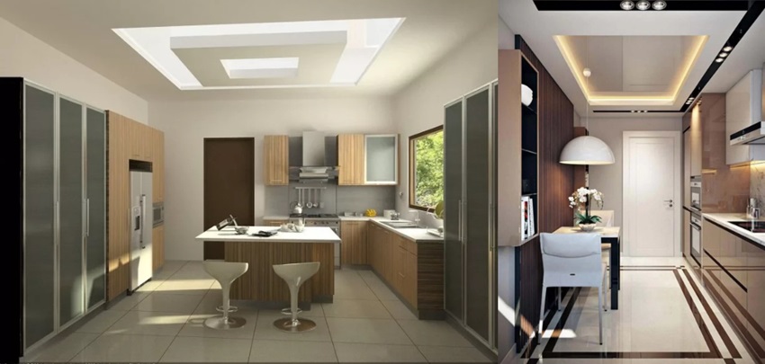 Trần thạch cao phòng bếp nhà cấp 4, nhà phố